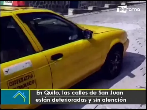 En Quito, las calles de San Juan están deterioradas y sin atención