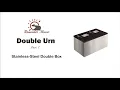 Double Urn - Stainless-Steel Companion Urn For Ashes Urn For Two