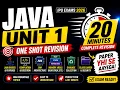 Java Unit 1 One Shot Revision Java Unit 1 in 20 Minutes