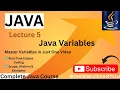 Java Variables Simplified Live Eclipse Practice for Beginners Real-Time Examples