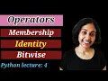Python Lect 4 Operators Part 2 and Solved exercises on Operators in Python