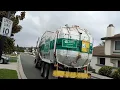 Escondido Disposal Volvo WX40 Front Loader Garbage Truck 54 with good Crew