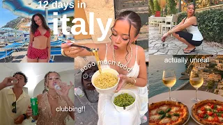 ITALY TRAVEL VLOG: 12 days exploring Rome, Positano, Florence, Venice! what I ate, clubbing, beaches