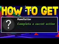 How To Get HUMILIATION BADGE Complete A Secret Action in 99 NIGHTS IN THE FOREST ROBLOX