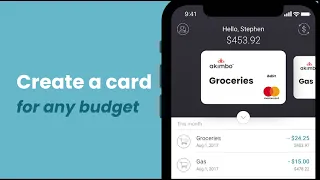 Meet Akimbo Create a card for any budget
