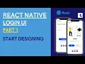 React Native Beautiful responsive App UI Login Screen UI Design Part - 1