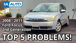Top 5 Problems Ford Focus Coupe Sedan 2008-2011 2nd Generation
