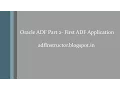 Oracle ADF Part 2 - First ADF Application