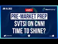 22 PreMarket Prep VTSI on CNN Time to Shine