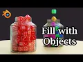 Fill An Object With Other Objects Falling Cubes Inside Glass Jar Rigid Body Physics In Blender