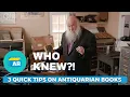 3 Quick Tips for Collecting Antiquarian Books Who Knew ANTIQUES ROADSHOW PBS