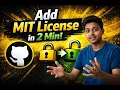 How to Add MIT License to GitHub Repository in 2 Minutes Complete Tutorial