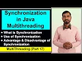 Synchronization in Java Multithreading by Deepak Part 1 Hindi