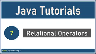 Java Tutorials Relational Operators