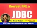 JDBC Tutorials RowSet FNL Advanced Java Mr Shiva Kumar
