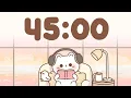 45 Minute Timer Study Timer for Classroom Focus