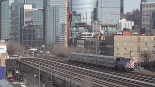 Metra UPW And MD Commuter Action At The Rooftop Chicago IL 2-19-24
