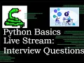 Python Basics Live Stream Leetcode 75 Day 6 Data Engineering Interview Questions