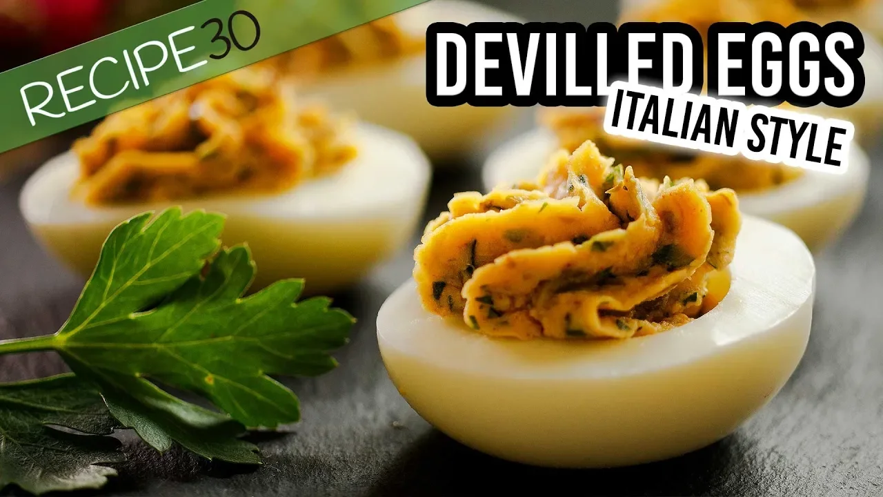 Deviled eggs Italian Style easy to make