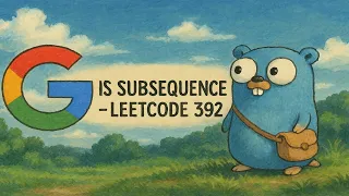 Is Subsequence LeetCode 392 Go Solution Explained with follow-up