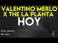 Valentino Merlo X The La Planta - Hoy - Karaoke Instrumental