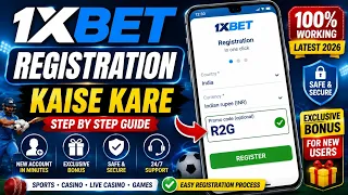 1xBet Registration Kaise Kare 2026 | How to Create 1xBet Account | 1xBet Registration
