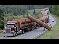 INSANE Logging Truck Driving Skills – Oversize Timber Loads \u0026 Fastest Chainsaw Machines! #3