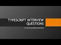 Typescript 2nd Set of interview questions