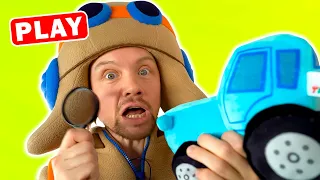 ИЩЕМ Пазлы СИНИЙ ТРАКТОР! КВЕСТ ПАЗЛ Синий Трактор и Машинки - КуКуPlay