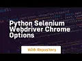 python selenium webdriver chrome options
