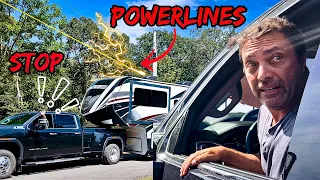 SHOCKING SITUATIONS 😱 ( RV vs Powerlines ) ✨ RV LIFE EP161