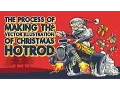 The Process of making the vector illustration of Christmas Hotrod