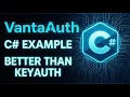 How to setup VantaAuth C Better Than KeyAuth