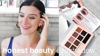 new honest beauty eyeshadow palette first impressions and demo