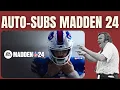How to Set Up Auto-Subs in Madden 24 - Offense and Defense Subs