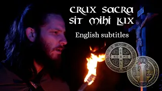 Download Song of the prayer of St. Benedict: CRUX SACRA SIT MIHI LUX (33x) MP3