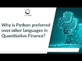Why Top Firms Only Use Python in Quantitative Finance