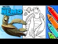 Disney Coloring Page For Kids Crush the Turtle from Finding Nemo