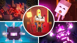 Minecraft Dungeons All Bosses Endings All DLC Included 