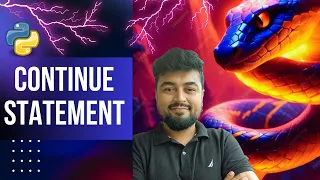 Python Tutorial for Beginners Continue statement in loops Hindi