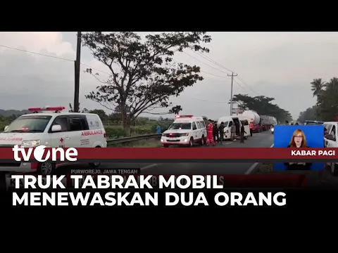 Tabrakan Truk Tronton dengan Microbus di Purworejo Menewaskan Dua Orang