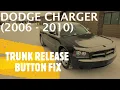Dodge Charger - POWER TRUNK RELEASE NOT WORKING EASY FIX