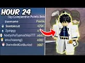 I Spent 24 Hours Getting Champions Items But This Happened Project Slayers Roblox