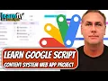 Google Apps Google Script - Content System Web App Project-Laurence Svekis Learnfly