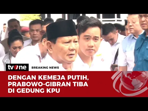 Prabowo & Gibran Tiba di Gedung KPU RI