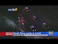 Small Plane Lands In Creek In Los Alamitos