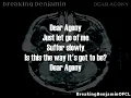 Breaking Benjamin - Dear Agony (Lyrics on screen)