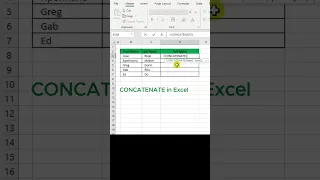 Concatenate Formula in Excel