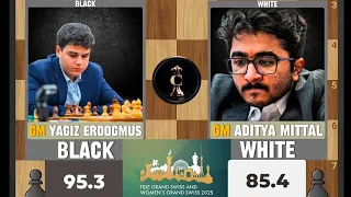 new game of the century erdogmus stuns aditya with fischer level brilliancy fide grandswiss 2025