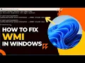 SOLVED How to fix WMI error in Windows 10 or 11 Error Invalid Class WMI commands in Windows